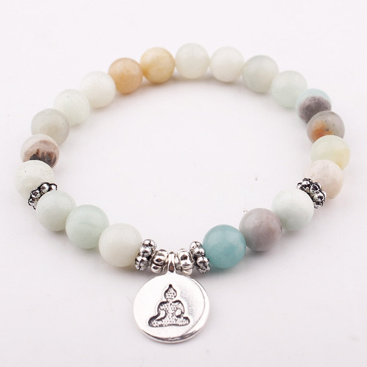 Bracciale Mala Amazonite — Pietra della Calma e dell’Intenzione