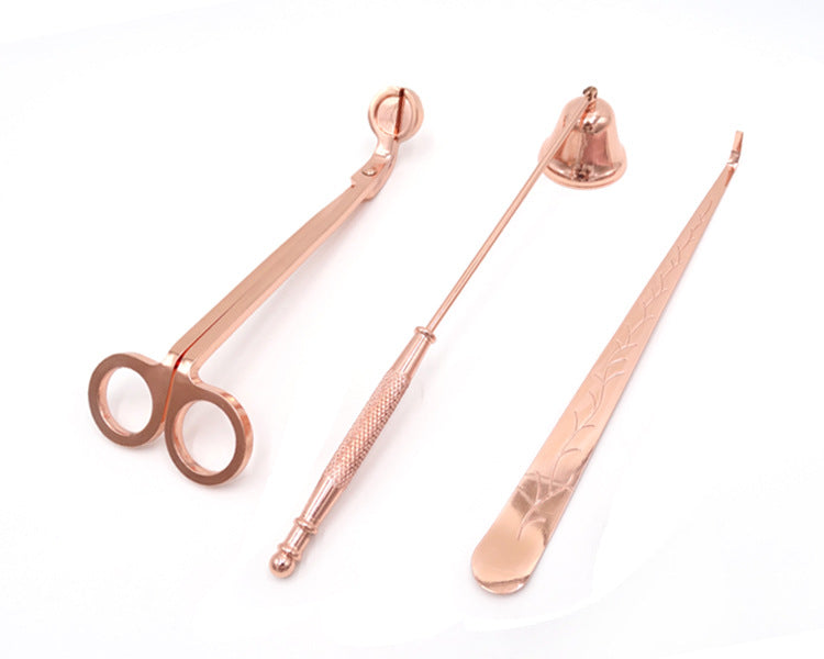 Kit Accessori per Candele — Forbicine, Spegnicandela e Aggiustastoppino