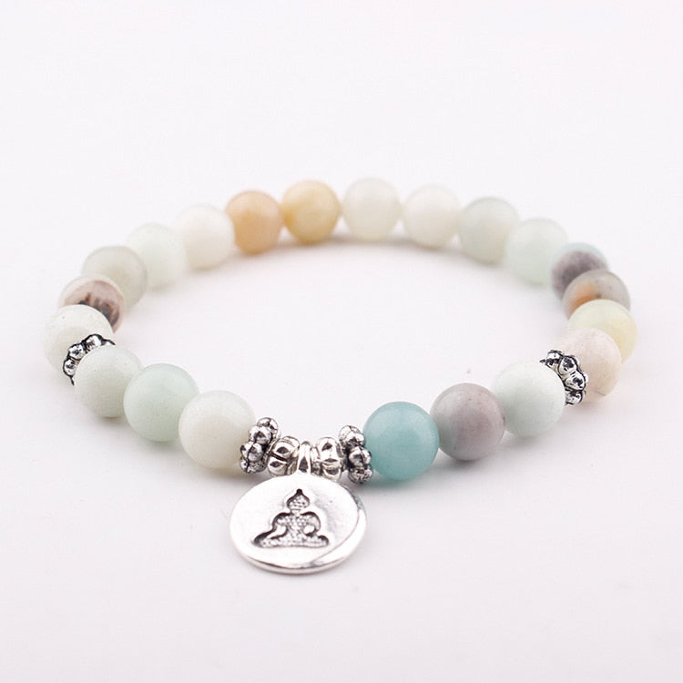 Bracciale Mala Amazonite — Pietra della Calma e dell’Intenzione