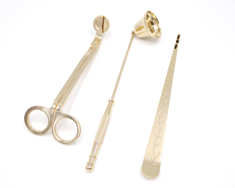 Kit Accessori per Candele — Forbicine, Spegnicandela e Aggiustastoppino