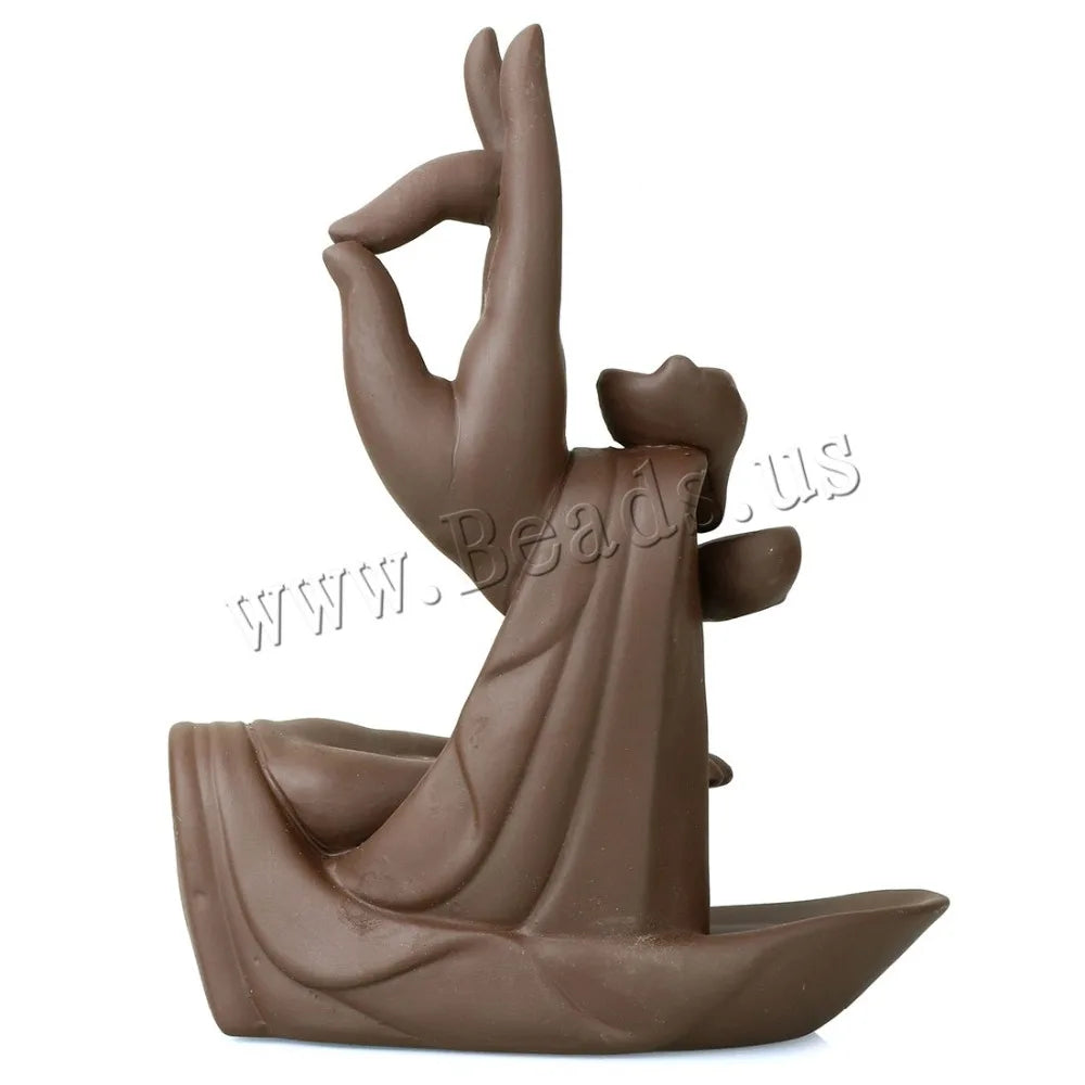 Bruciatore di Incenso Lotus Buddha — Cascata di Fumo per la Meditazione